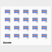 Pegatina Rectangular Happy birthday boy. Celebrati Ronde Sticker (Vel)