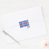 Pegatina Rectangular Happy birthday boy. Celebrati Ronde Sticker (Envelop)