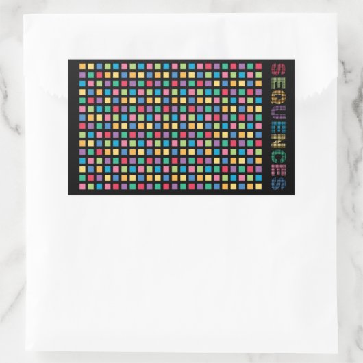Pegatina Rectangular Sequences Rechthoekige Sticker (Tas)