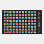 Pegatina Rectangular Sequences Rechthoekige Sticker (Voorkant)