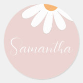 Pegatina Redonda Clásica Ronde Sticker (Voorkant)