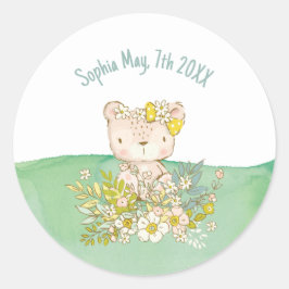 Pegatina redonda de la colección Little Bear Ronde Sticker