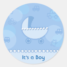 Pegatina Redonda - Es un Niño Ronde Sticker