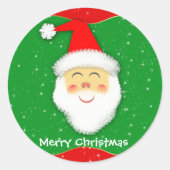 Pegatina Redonda - Santa Claus Ronde Sticker (Voorkant)