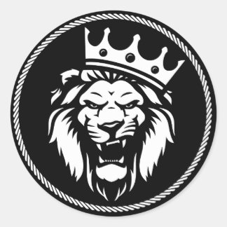 Pegatina rey leon ronde sticker