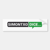 Pegatina Simontxo dice... Bumpersticker (Voorkant)