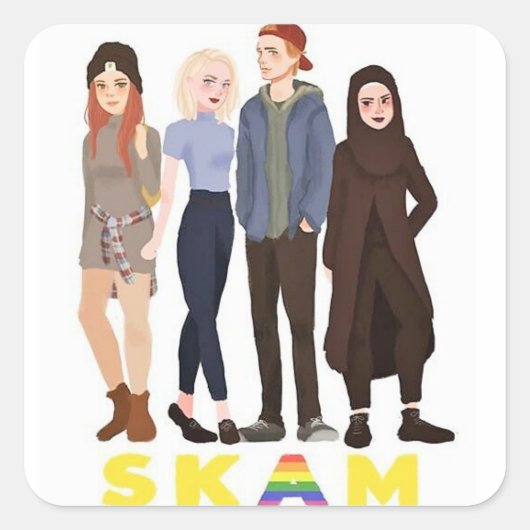 Pegatina SKAM Vierkante Sticker (Voorkant)