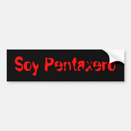 pegatina Soy Pentaxero Bumpersticker (Voorkant)