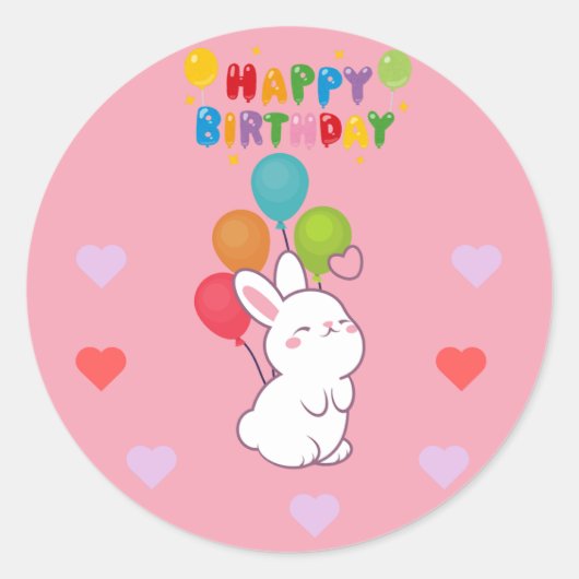 Pegatina/ Sticker para Cumpleaños (Voorkant)