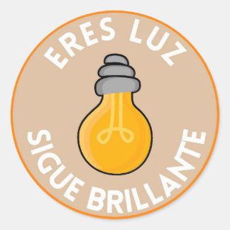 Pegatina/Stickers redondo con frase Inspiradora Ronde Sticker