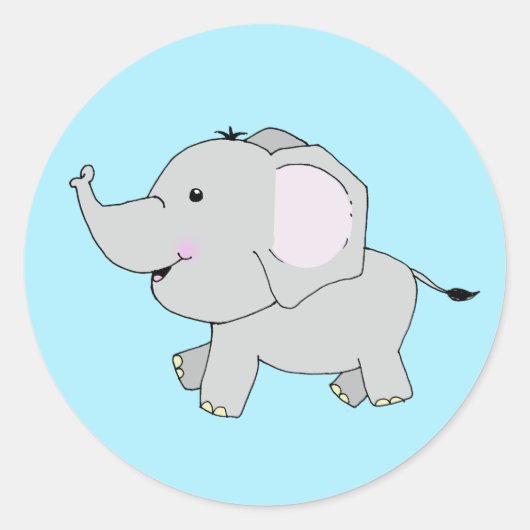 Pegatina Tengo un elefante Ronde Sticker (Voorkant)