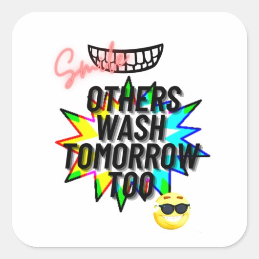 Pegatina Vierkante Sticker (Voorkant)