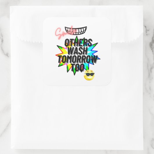 Pegatina Vierkante Sticker (Tas)