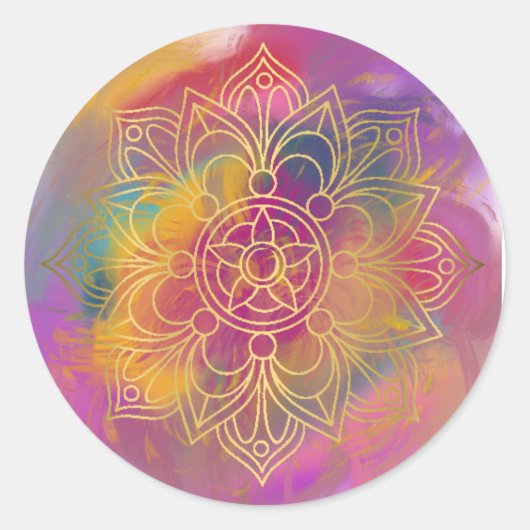 Pegatinas atrapasueños  ronde sticker (Voorkant)