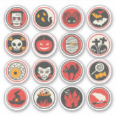 Pegatinas circulares de Halloween Sticker (Voorkant)