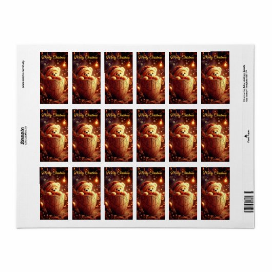 pegatinas de Navidad  Etiket (Full Sheet)