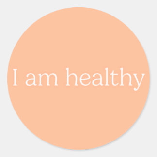 Pegatinas I am healthy Ronde Sticker