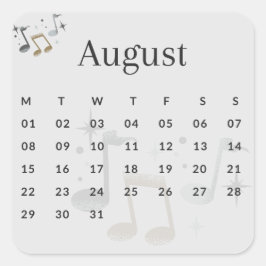 Pegatinas mes del año - August (S'I) *2022 Vierkante Sticker