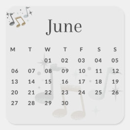 Pegatinas mes del año - June (S'I) *2022 Vierkante Sticker