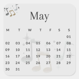 Pegatinas mes del año - May (S'I) *2022 Vierkante Sticker