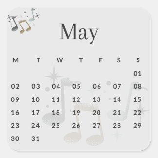 Pegatinas mes del año - May (S'I) *2022 Vierkante Sticker