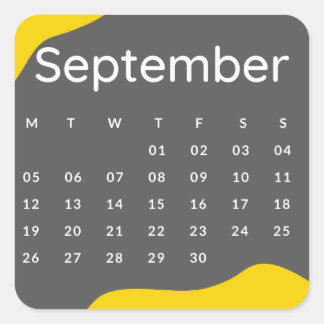 Pegatinas mes del año - September (S'E) *2022 Vierkante Sticker