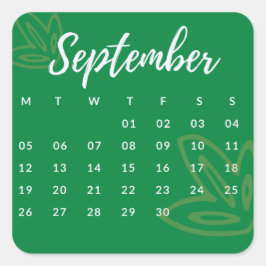 Pegatinas mes del año - September (S'G) *2022 Vierkante Sticker