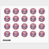 Pegatinas para chicas audaces ronde sticker (Vel)