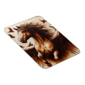 Pegaus Sepia met vogels Magneet (Rechterzijde)