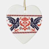 Pegelduiven Keramisch Ornament (Rechts)
