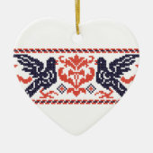 Pegelduiven Keramisch Ornament (Voorkant)