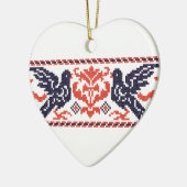 Pegelduiven Keramisch Ornament (Links)