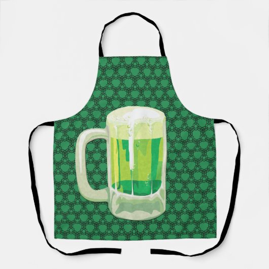 Peggy Ann over Black Green St Patrick's Schort (Voorkant)