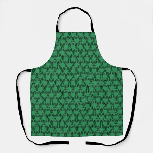Peggy Ann over Black Green St Patrick's Schort (Voorkant)