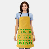 Peggy Ann Over Yellow Gold St Patrick's Schort (Gedragen)
