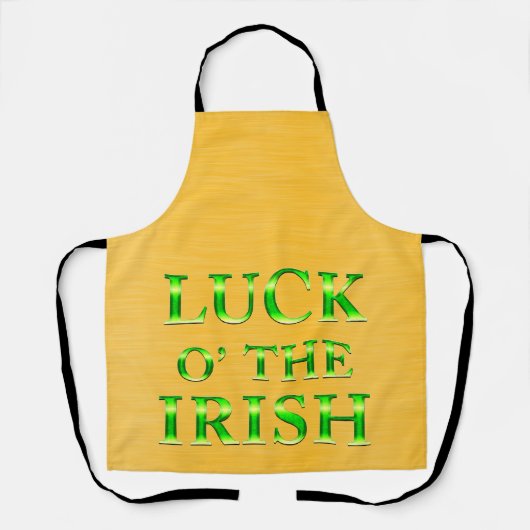 Peggy Ann Over Yellow Gold St Patrick's Schort (Voorkant)