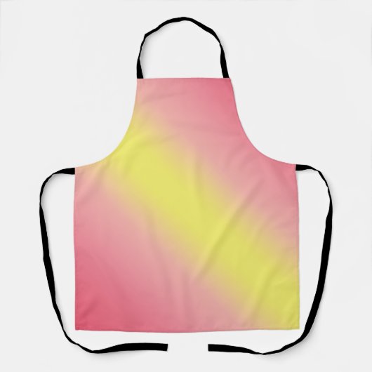 Peggy Ann Pink en Yellow Kitchen Schort (Voorkant)