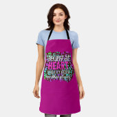Peggy Ann Pink Young en Old Kitchen Schort (Gedragen)