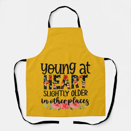 Peggy Ann Yellow Young en Old Kitchen Schort (Voorkant)