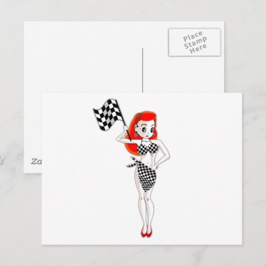 Peggy Pitstop Briefkaart (Voorkant / Achterkant)