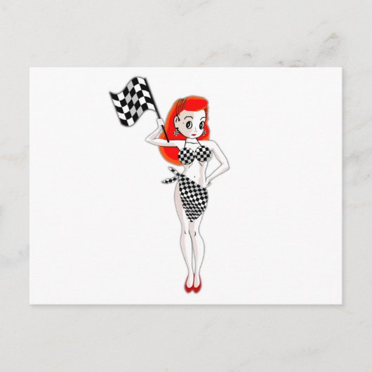 Peggy Pitstop Briefkaart (Voorkant)