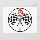 Peggy Pitstop Race Flags Briefkaart (Voorkant)