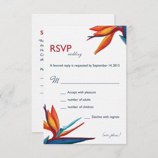 Peggy RSVP 3.5x5 Linnen (Voorkant / Achterkant)