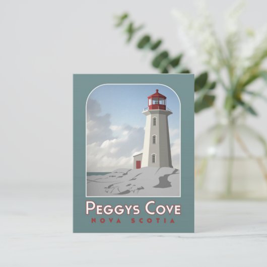 Peggy's Cove Deco Briefkaart (Staand voorkant)