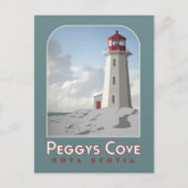 Peggy's Cove Deco Briefkaart (Voorkant)