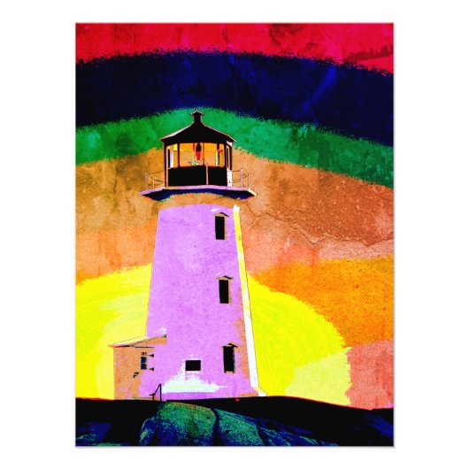 Peggy's cove fotoprint Nova Scotia Canada Foto Afdruk (Voorkant)