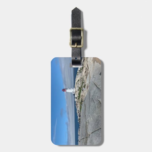 Peggy's Cove Lighthouse Bagagelabel (Voorkant verticaal)