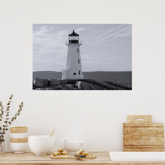 Peggy's Cove Lighthouse, fijne kunstdruk Poster (Keuken)
