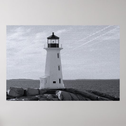 Peggy's Cove Lighthouse, fijne kunstdruk Poster (Voorkant)