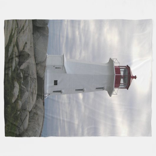 Peggy's Cove Lighthouse Fleece Blanket( 3 maten ) (Voorkant (Horizontaal))